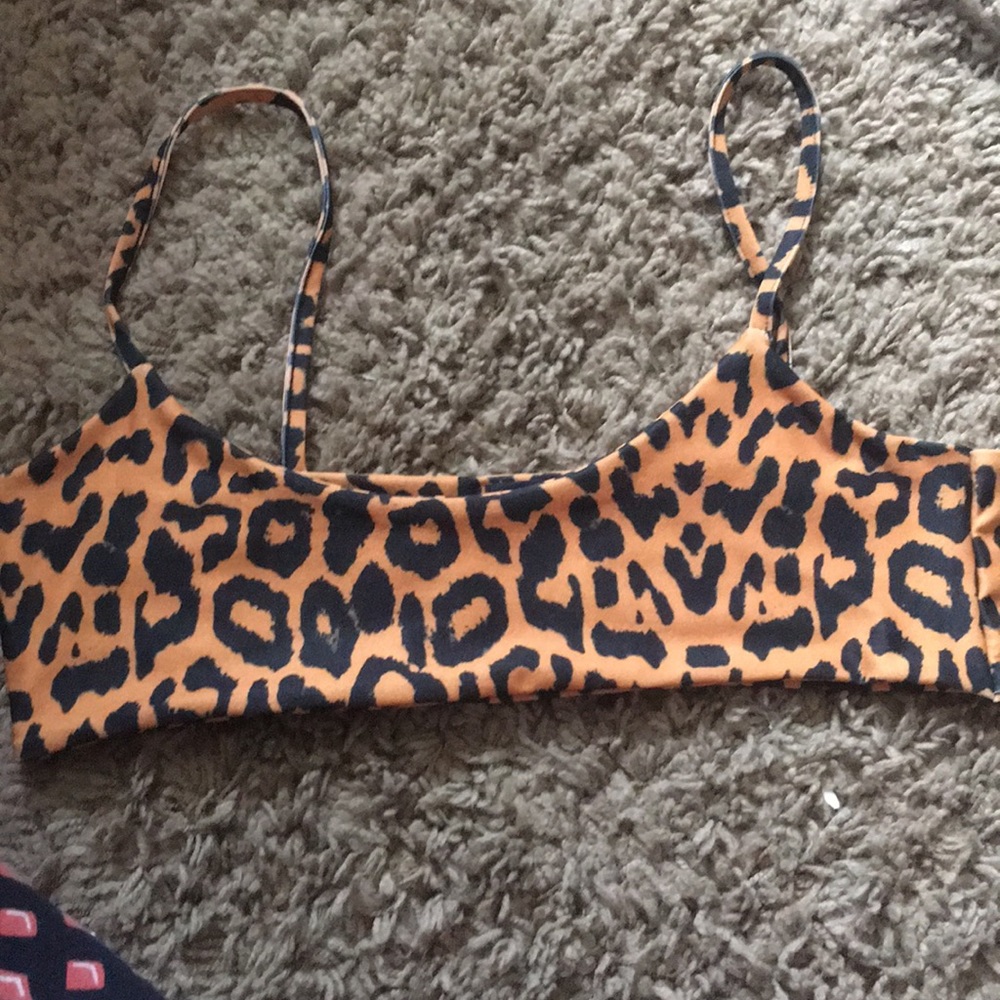 Cheetah bralette/swim too